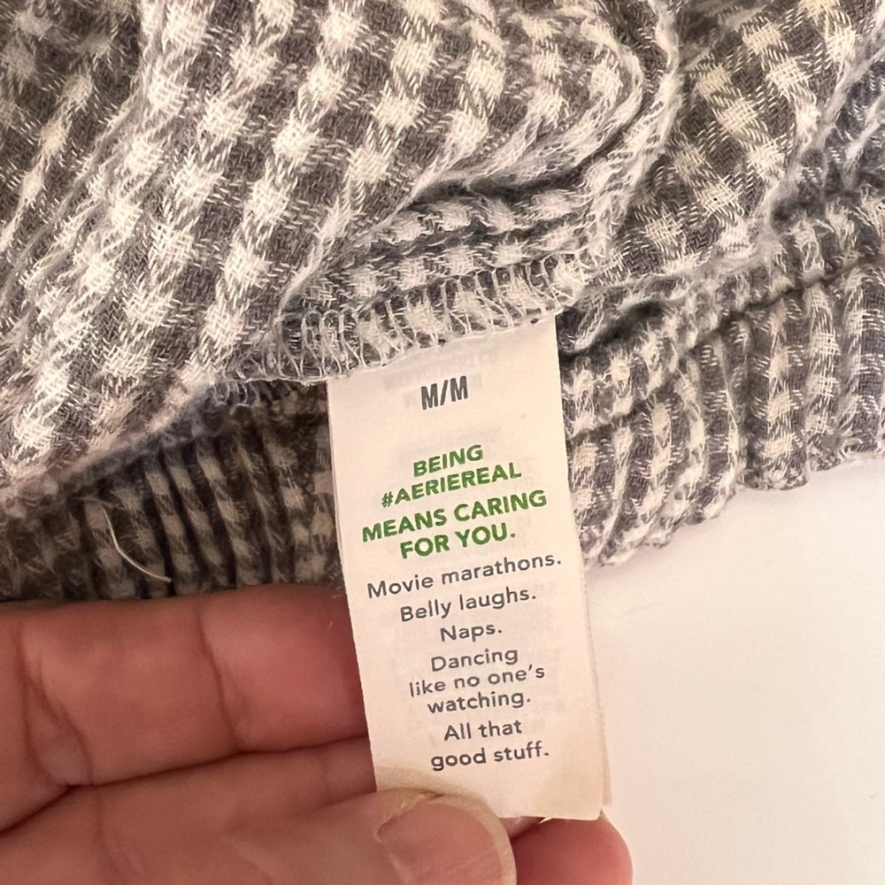 Aerie Soft Gauze Pajama Joggers, Size Medium - Picture 6 of 9